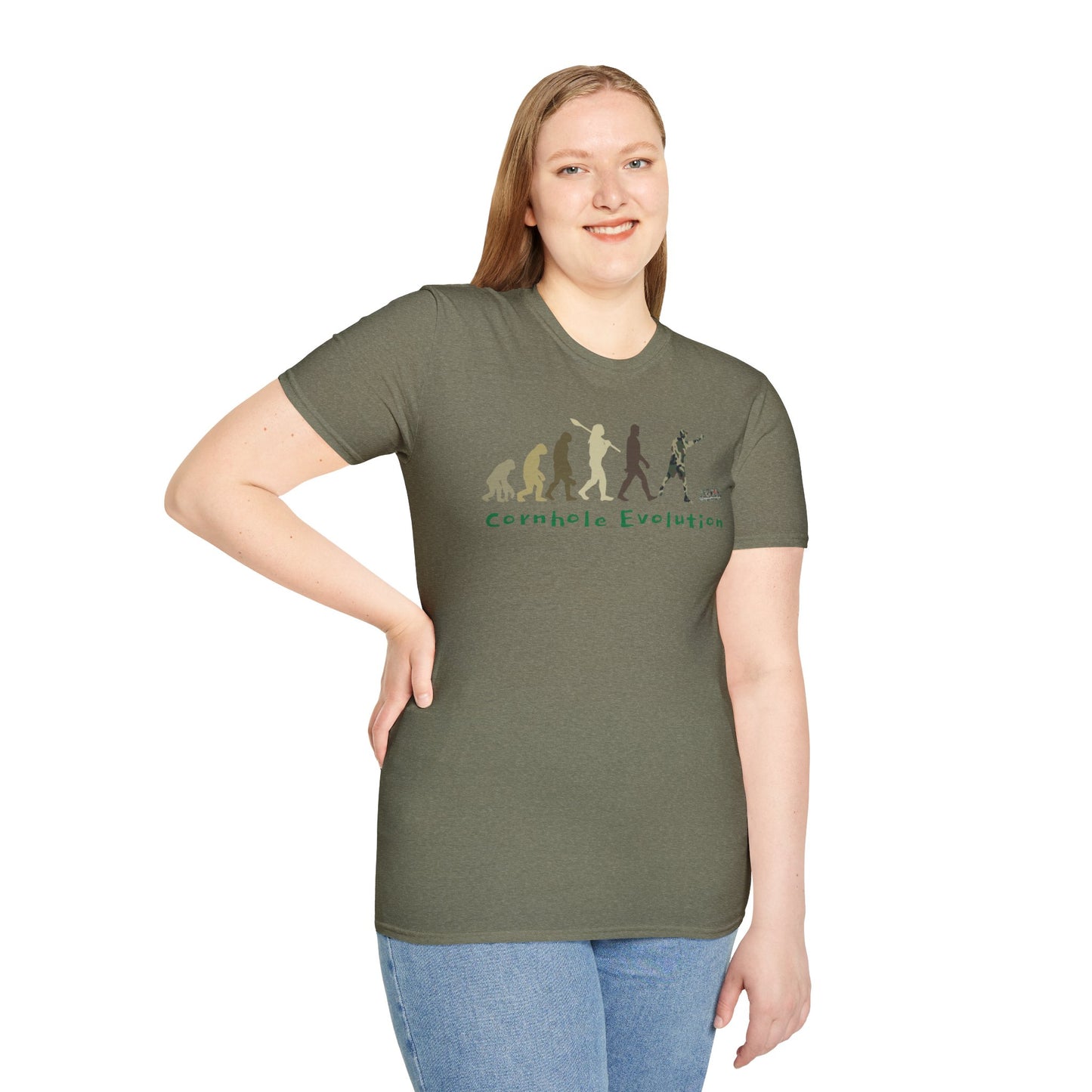 Cornhole Evolution Softstyle T-Shirt