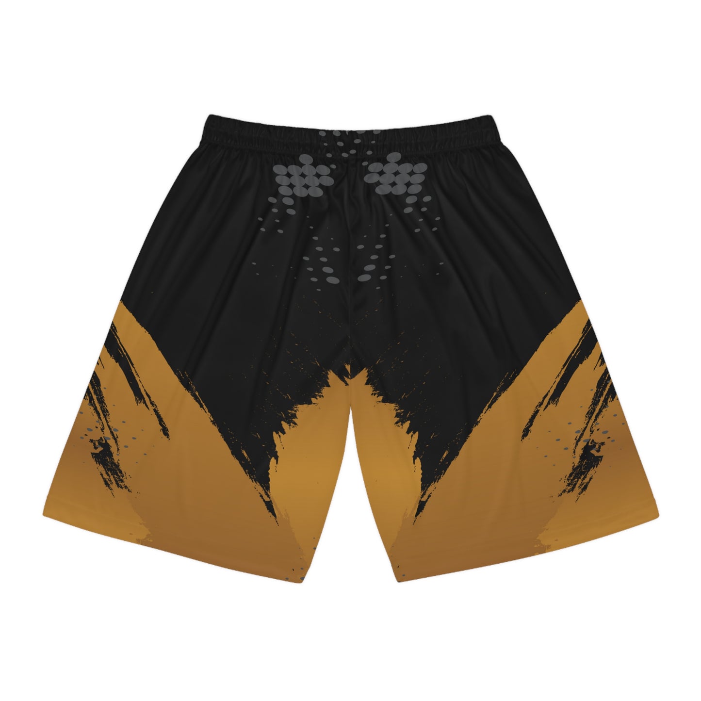 Phatboy Cornhole Gold Gradient Basketball Shorts