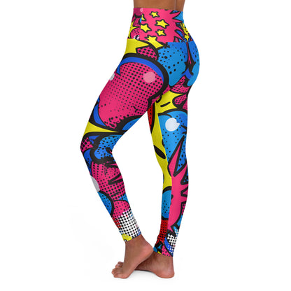 TEAM Phatboy Funky Stars High Waisted Yoga Leggings