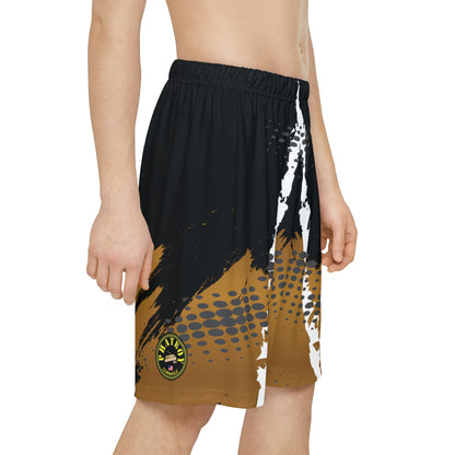 Phatboy Cornhole Gold Gradient Sports Shorts