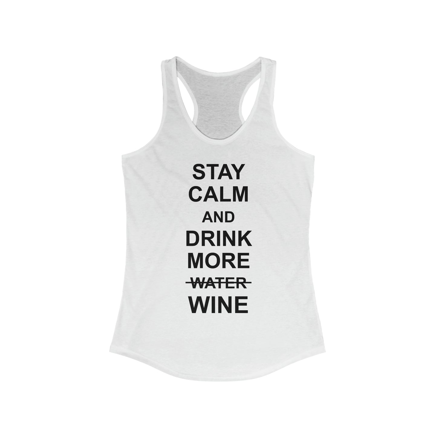 Drink More Water Women's Racerback Tank