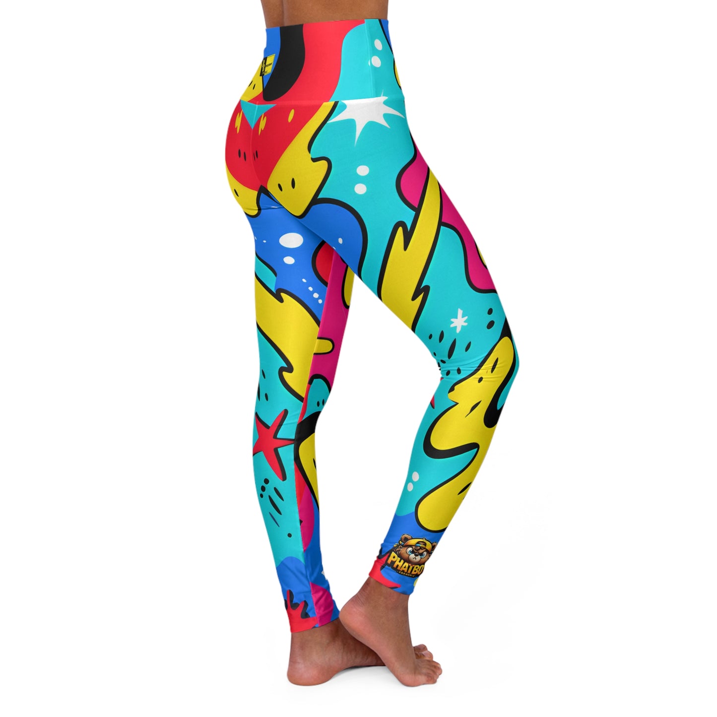 TEAM Phatboy Funky Shapes High Waisted Yoga Leggings