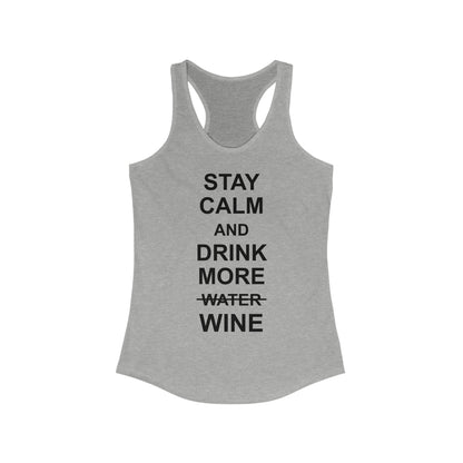 Drink More Water Women's Racerback Tank