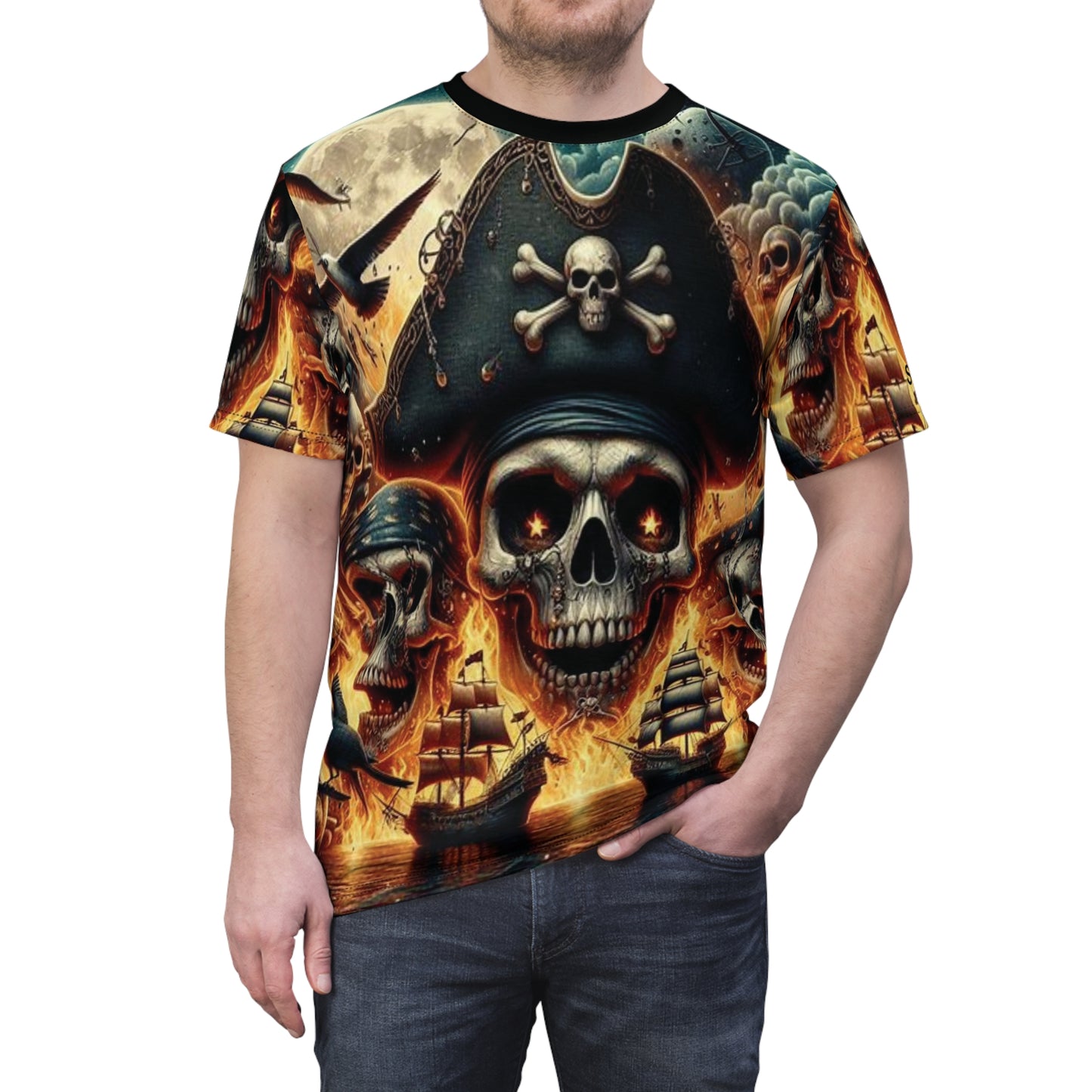 Skulls Pirates and Ships Jersey