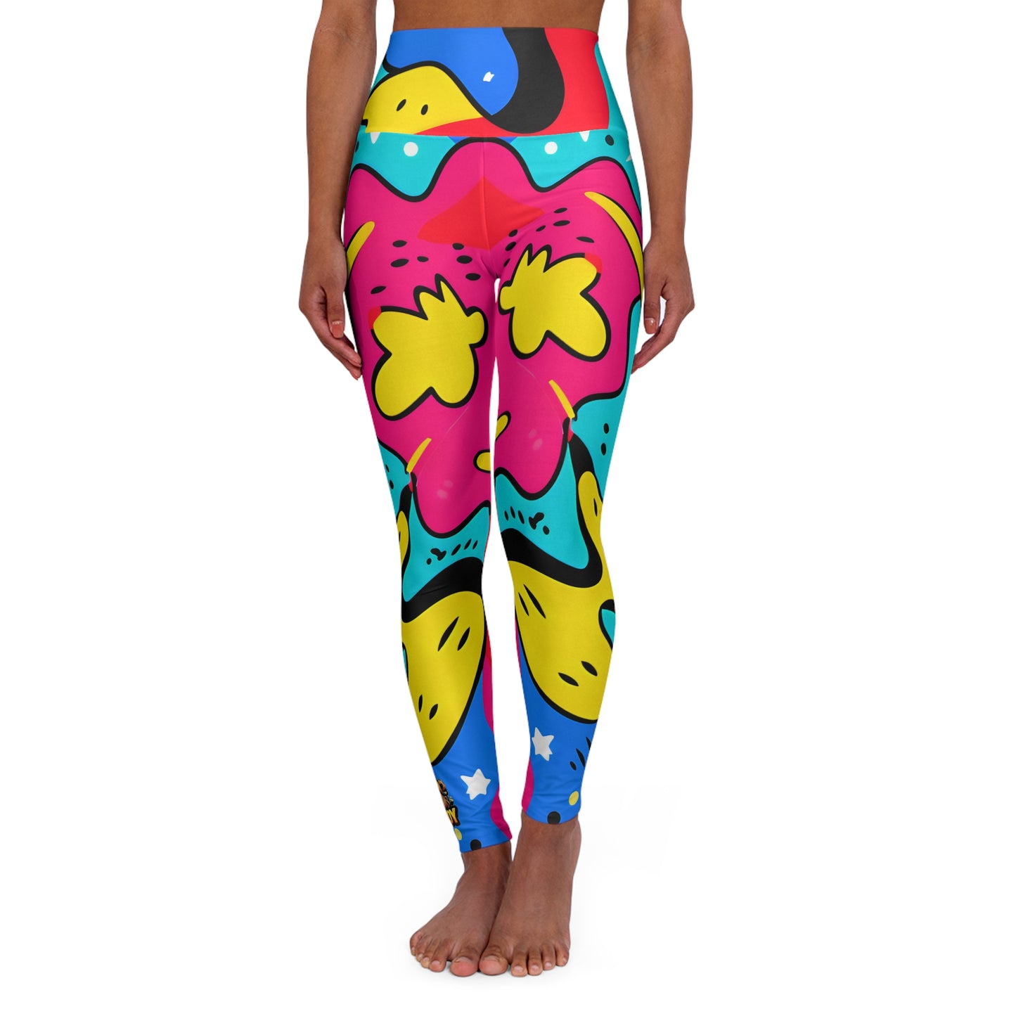 TEAM Phatboy Funky Shapes High Waisted Yoga Leggings