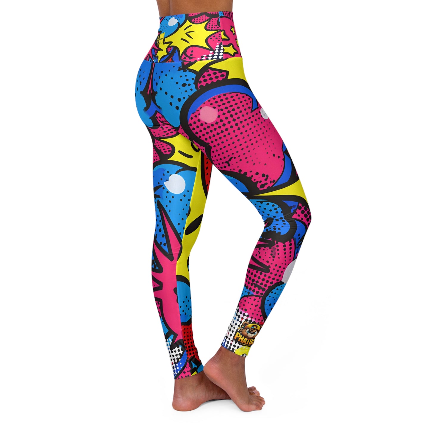 TEAM Phatboy Funky Stars High Waisted Yoga Leggings