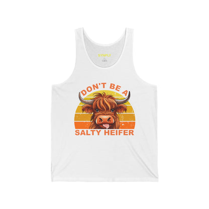 Salty Heifer Jersey Tank