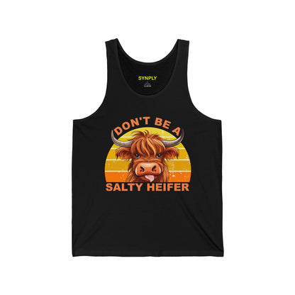 Salty Heifer Jersey Tank