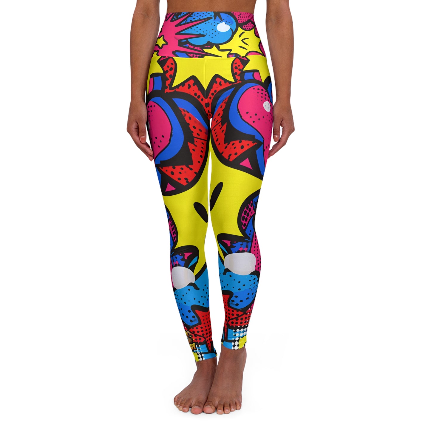 TEAM Phatboy Funky Stars High Waisted Yoga Leggings