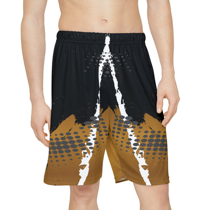 Phatboy Cornhole Gold Gradient Sports Shorts