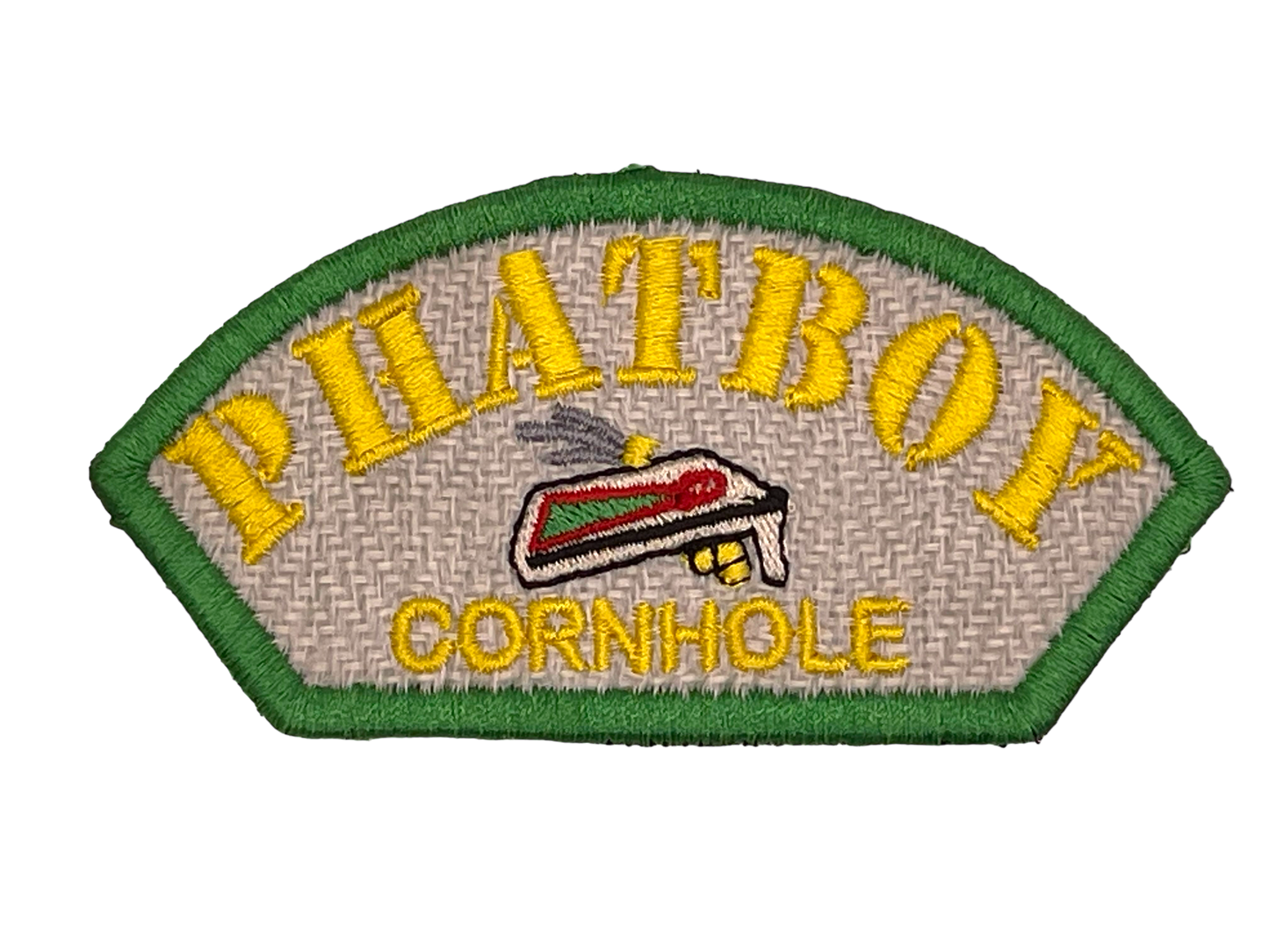 Phatboy Cornhole 4"x2" Half Round Velcro Patch