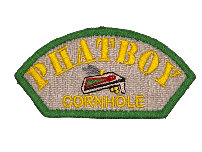 Phatboy Cornhole 4"x2" Half Round Velcro Patch