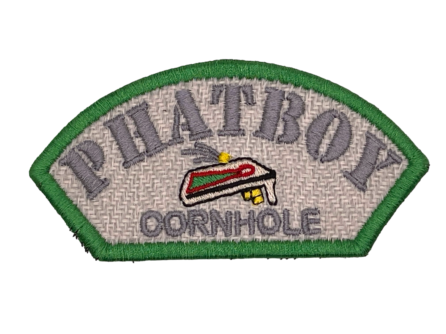 Phatboy Cornhole 4"x2" Half Round Velcro Patch