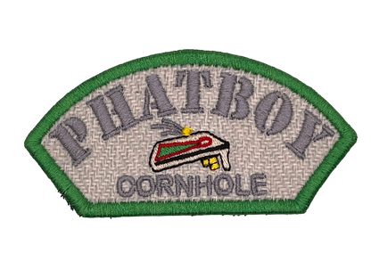 Phatboy Cornhole 4"x2" Half Round Velcro Patch