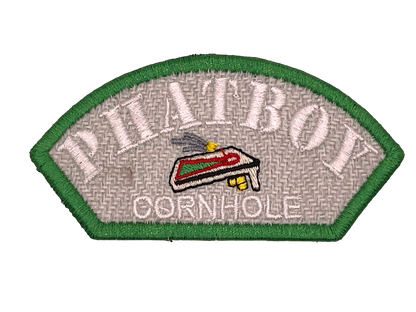 Phatboy Cornhole 4"x2" Half Round Velcro Patch