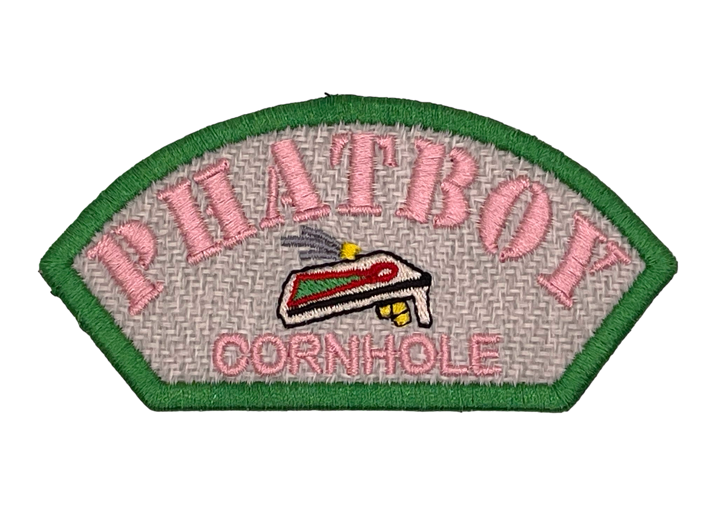 Phatboy Cornhole 4"x2" Half Round Velcro Patch