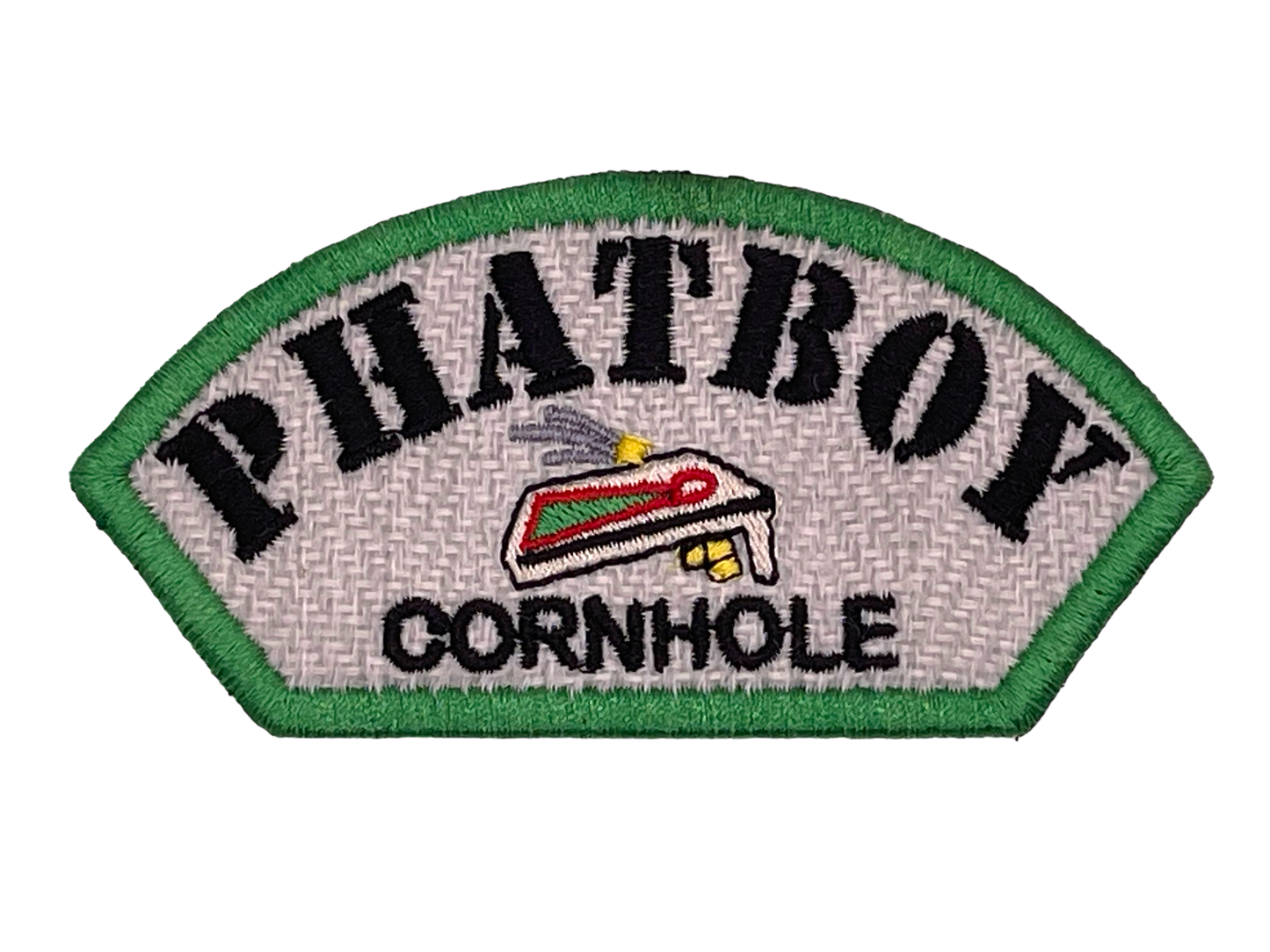 Phatboy Cornhole 4"x2" Half Round Velcro Patch