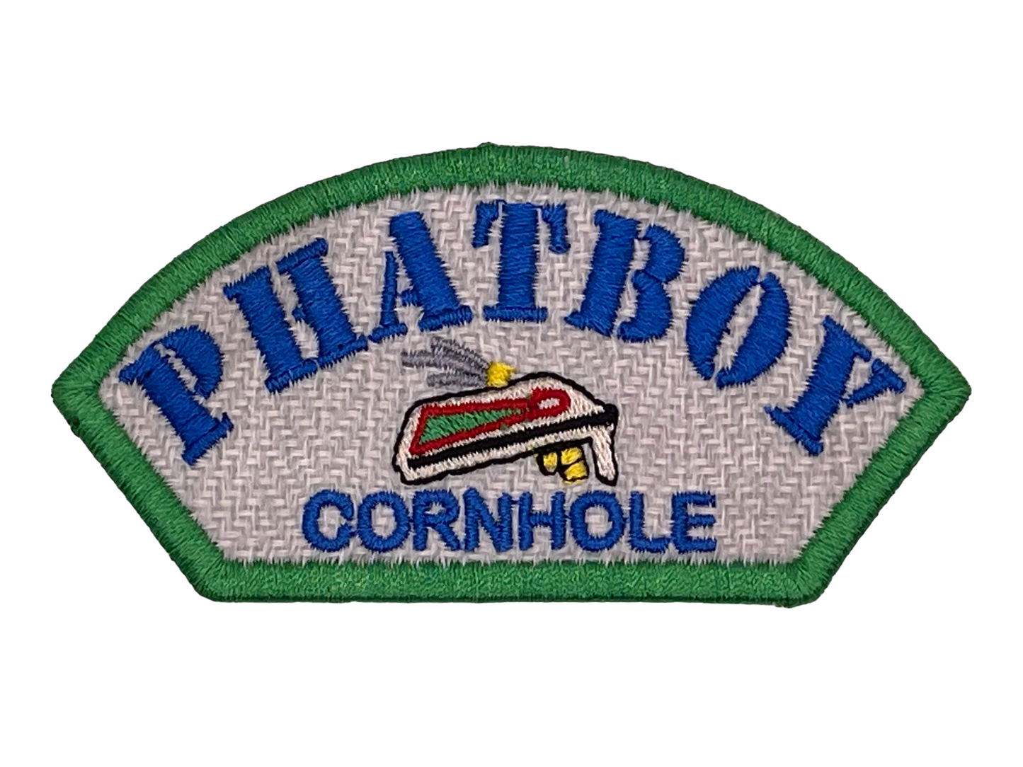 Phatboy Cornhole 4"x2" Half Round Velcro Patch