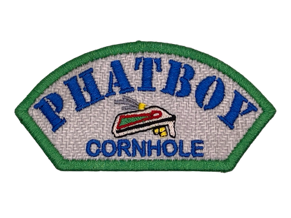 Phatboy Cornhole 4"x2" Half Round Velcro Patch