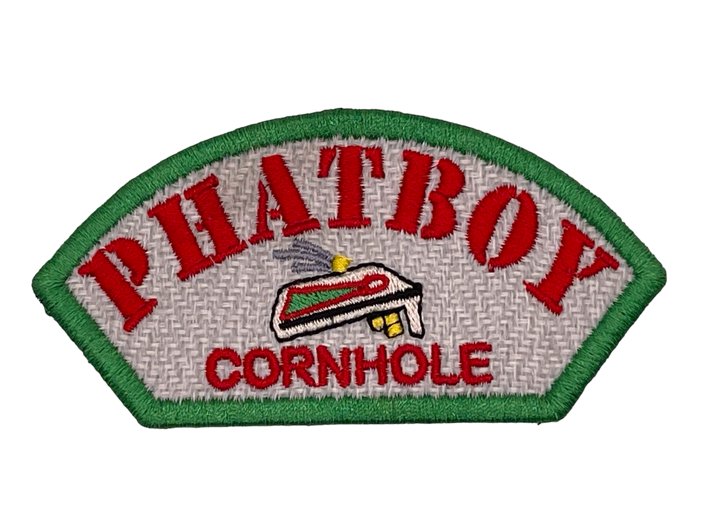 Phatboy Cornhole 4"x2" Half Round Velcro Patch