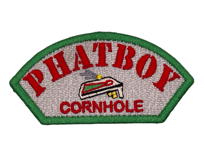 Phatboy Cornhole 4"x2" Half Round Velcro Patch