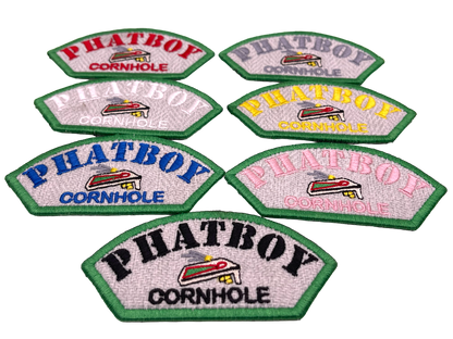 Phatboy Cornhole 4"x2" Half Round Velcro Patch