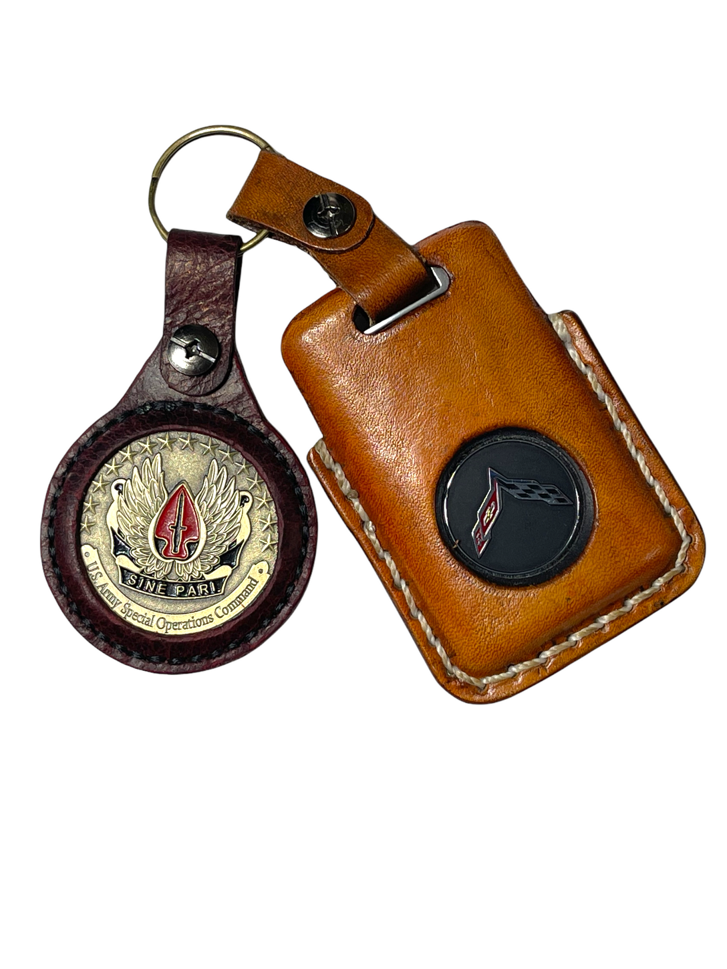 Leather Challenge Coin Holder