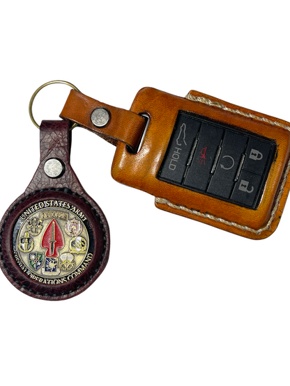 Leather Challenge Coin Holder